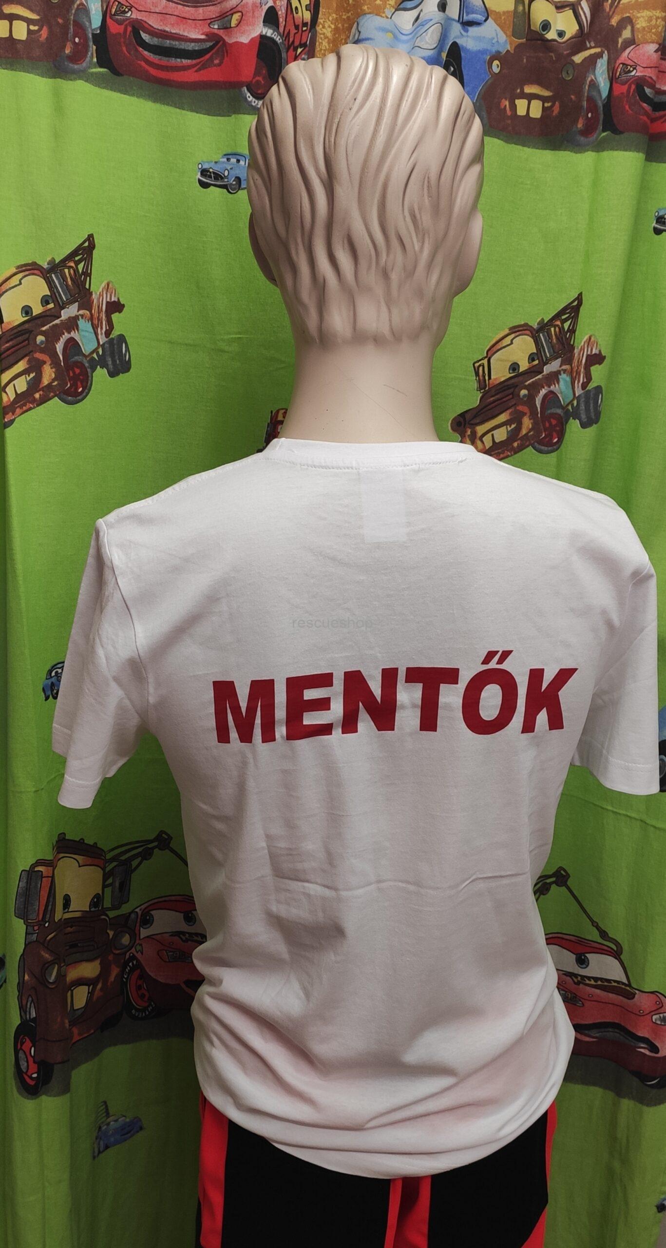 Környakas MENTŐK póló fehér hosszú ujjú - Image 2