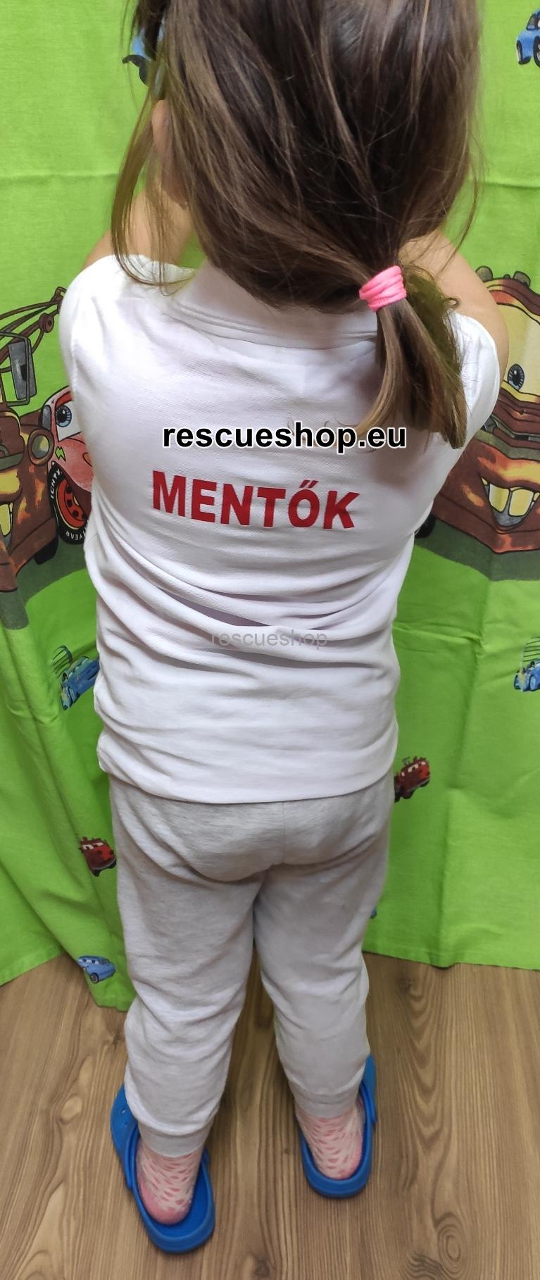 Ingnyakas mentős póló fehér hosszú ujjú extra méret MENTŐK - Image 2